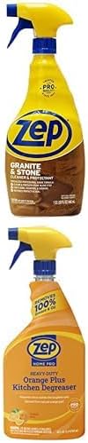 Zep Home Pro Orange Plus Granite & Stone Cleaner and Protectant Kit: K