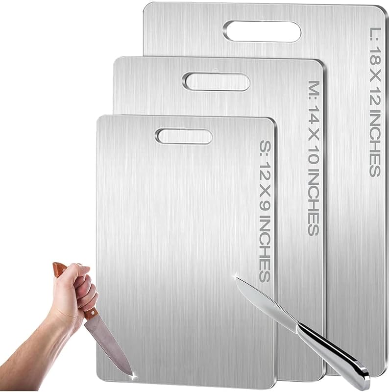 100% Pure Titanium Cutting Board (14