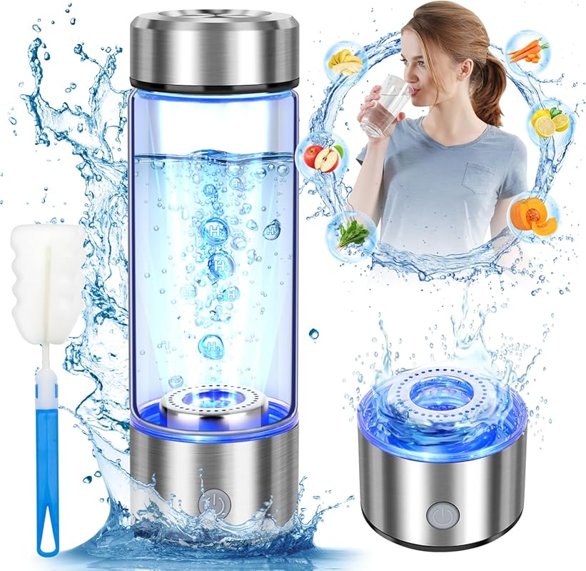 Portable Hydrogen Water Bottle Generator: Advanced SPE PEM Tech, 420ml