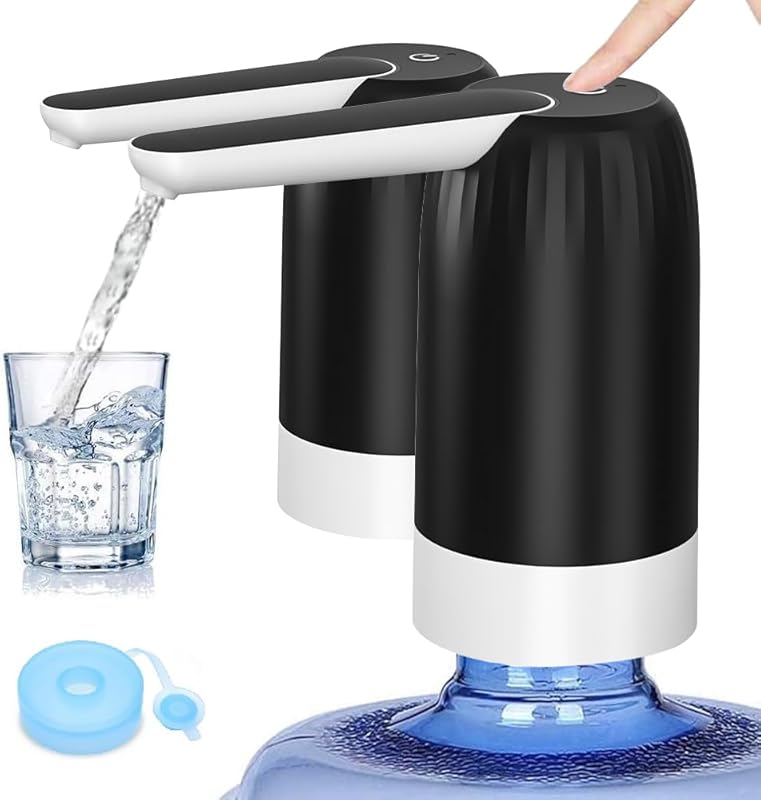 Myvision 2 Pack Electric Portable Water Dispenser Pump, Micro USB Char