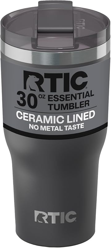 RTIC Essential 30oz Stainless Steel Tumbler, Ceramic Lined Double Wall
