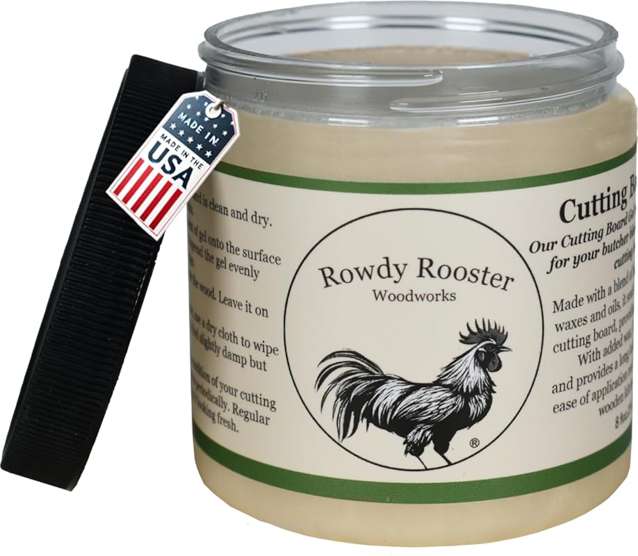 8oz Food Grade Cutting Board Gel: Wax & Oil Treatment, Conditioner wit