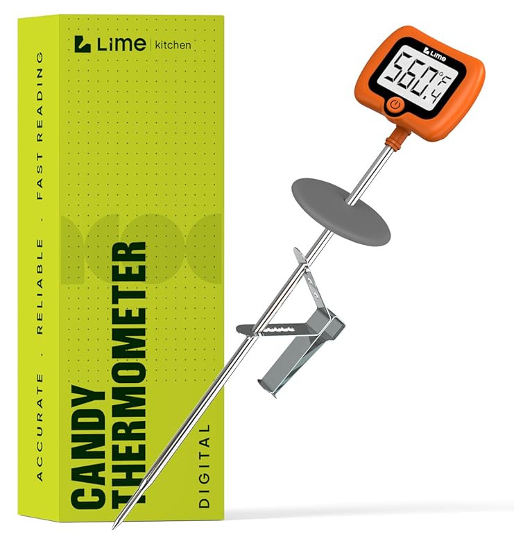Instant Read Digital Candy Thermometer with 10