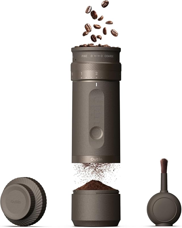 OutIn Fino Portable Electric Burr Coffee Grinder: 28 Precise Grind Set