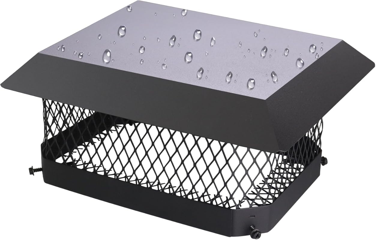 9x13 Inch Chimney Cap, Flue Cover & Rain Cap for Outside Clay Tile Fir