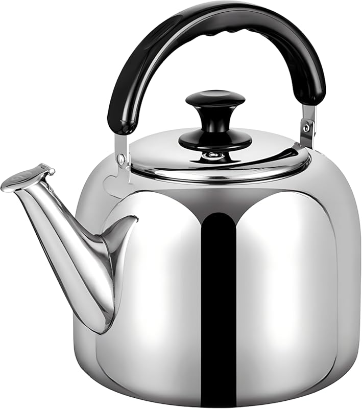3.1 Quart Whistling Stovetop Tea Kettle - Food Grade 316 Stainless Ste