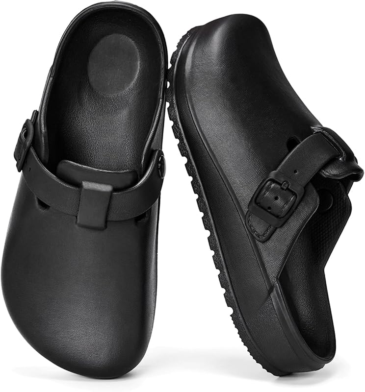 ZXT Arch Support Work Clogs - Slip Resistant Orthopedic Slip-On Shoes 