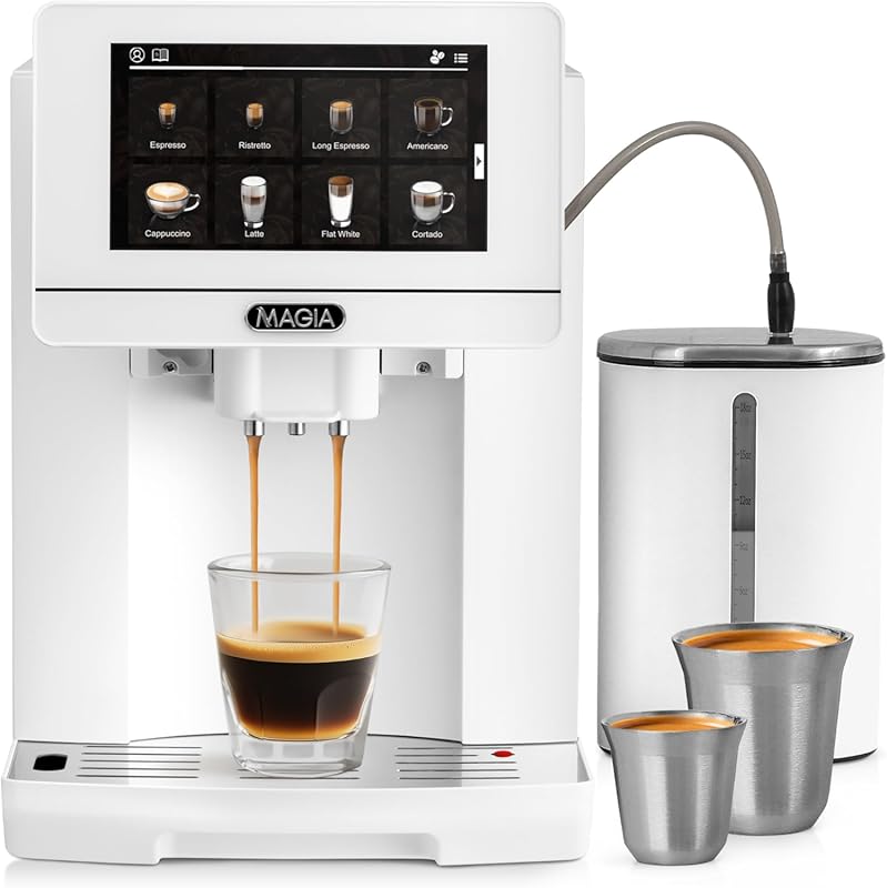 Zulay Magia Super Automatic Espresso Maker with Grinder: 19 Customizab