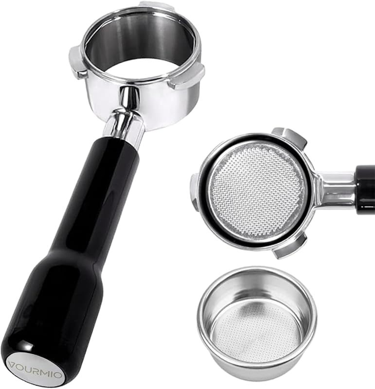 54mm Bottomless Portafilter (3-Ear) with Stainless Steel Basket for Br