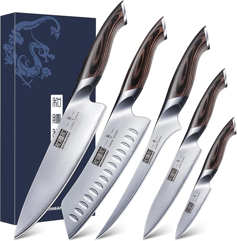 HOSHANHO Professional 5-Piece Japanese High Carbon Stainless Steel Kit
