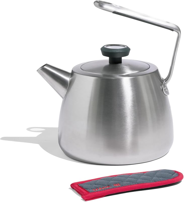 Made In Cookware 2 Qt Stainless Steel Kettle - Built-in Temperature Ga