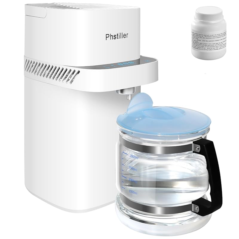 Intelligent 1.1 Gallon 4L Countertop Water Distiller, 750W with Real-t
