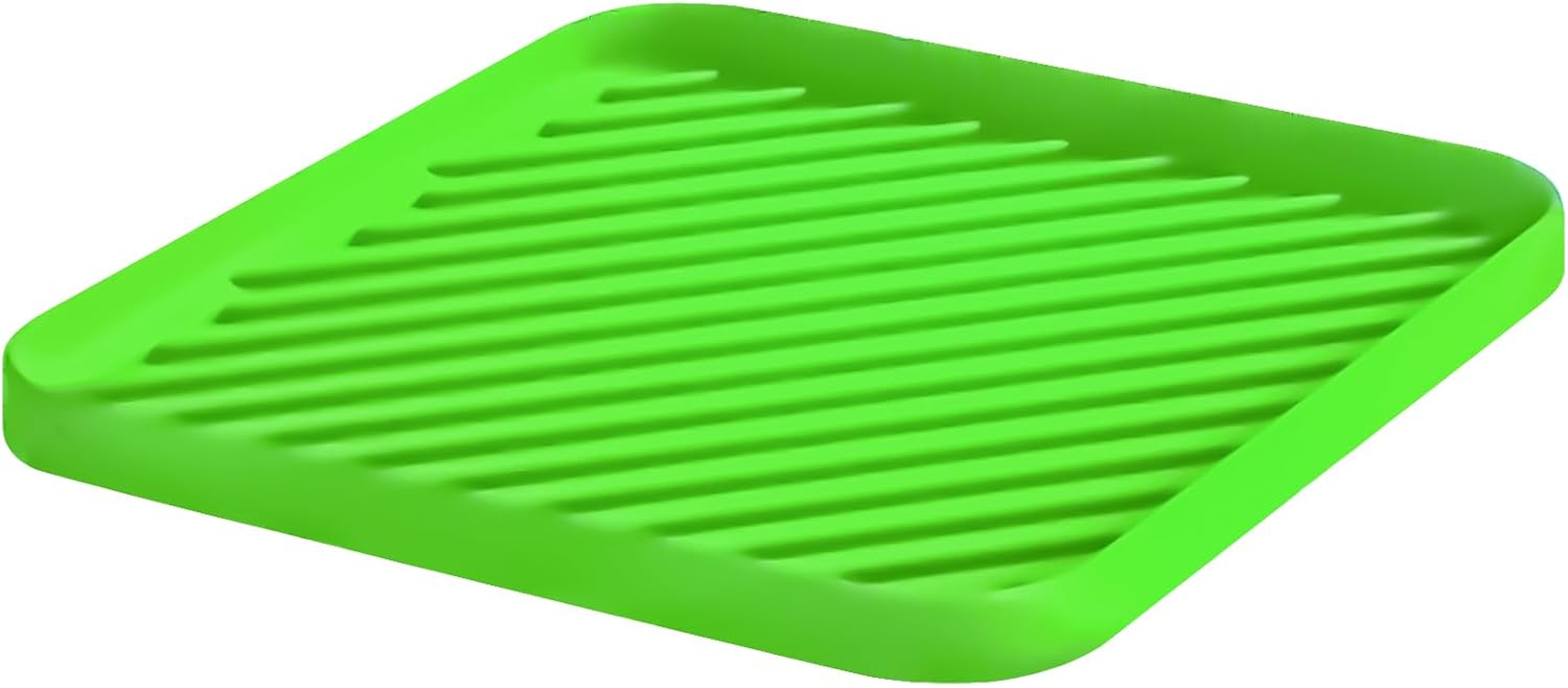 Silicone Organizer Tray for Kitchen Sink & Bathroom, Dishwasher Safe, 