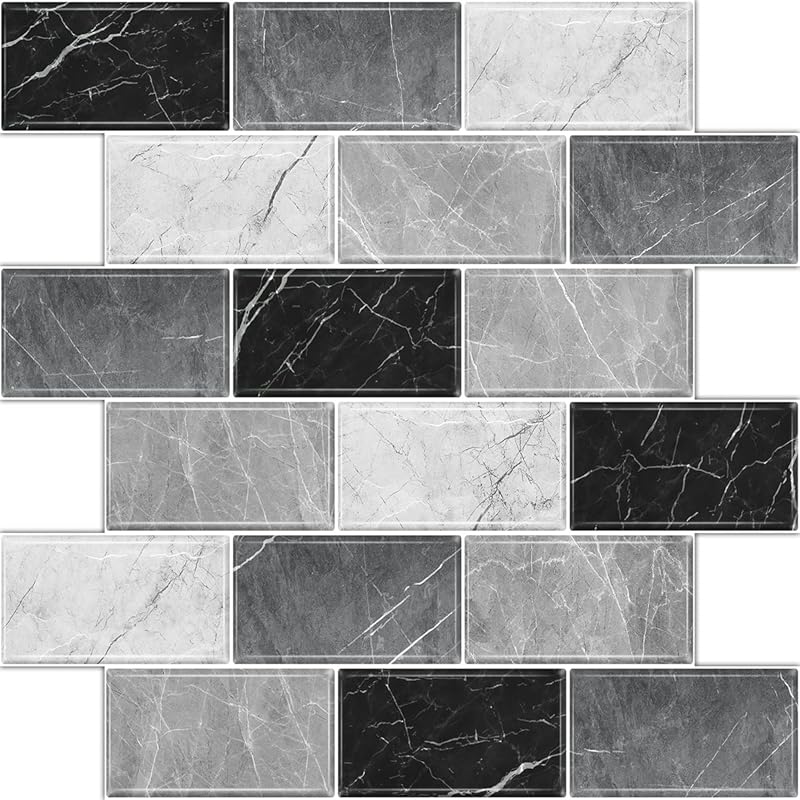 10 Sheets Peel and Stick Backsplash, 12x12