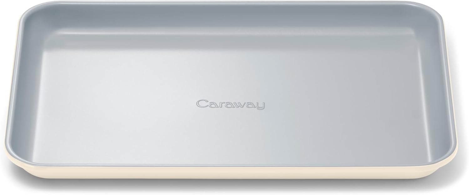Caraway Nonstick Ceramic Small 9x13-Inch Baking Sheet, Non-Toxic & Ove