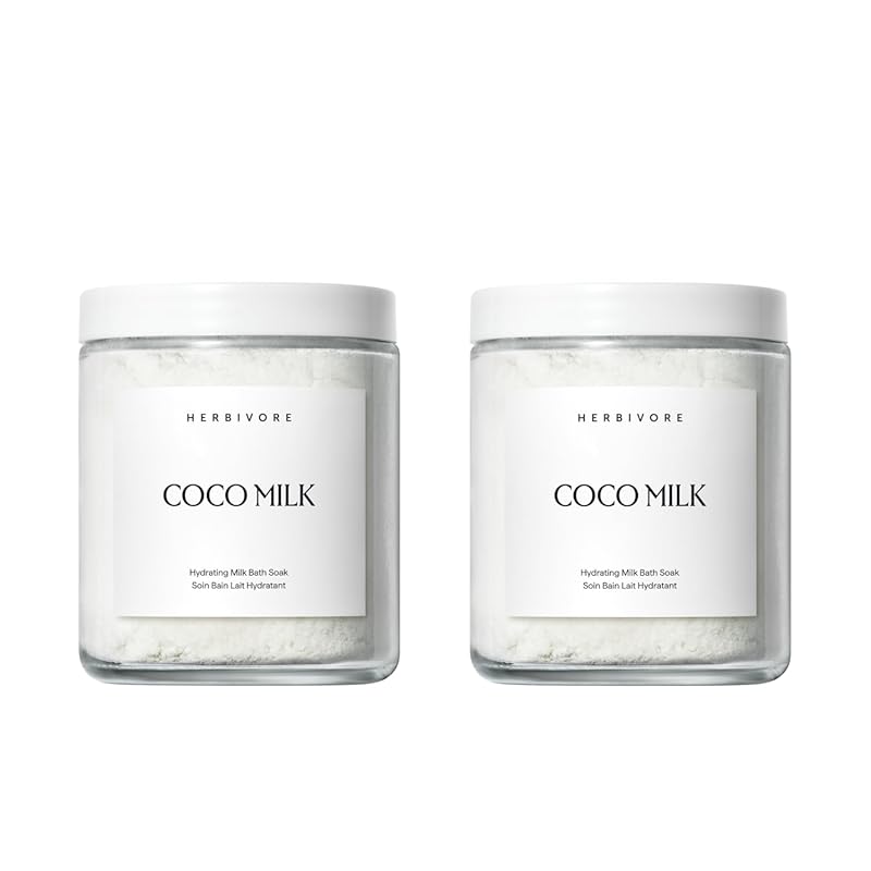 HERBIVORE Coconut Milk Bath Soak: Deeply Hydrating & Skin Softening, S