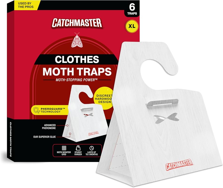 Catchmaster XL Hardwood Clothing Moth Traps (6-Pack)