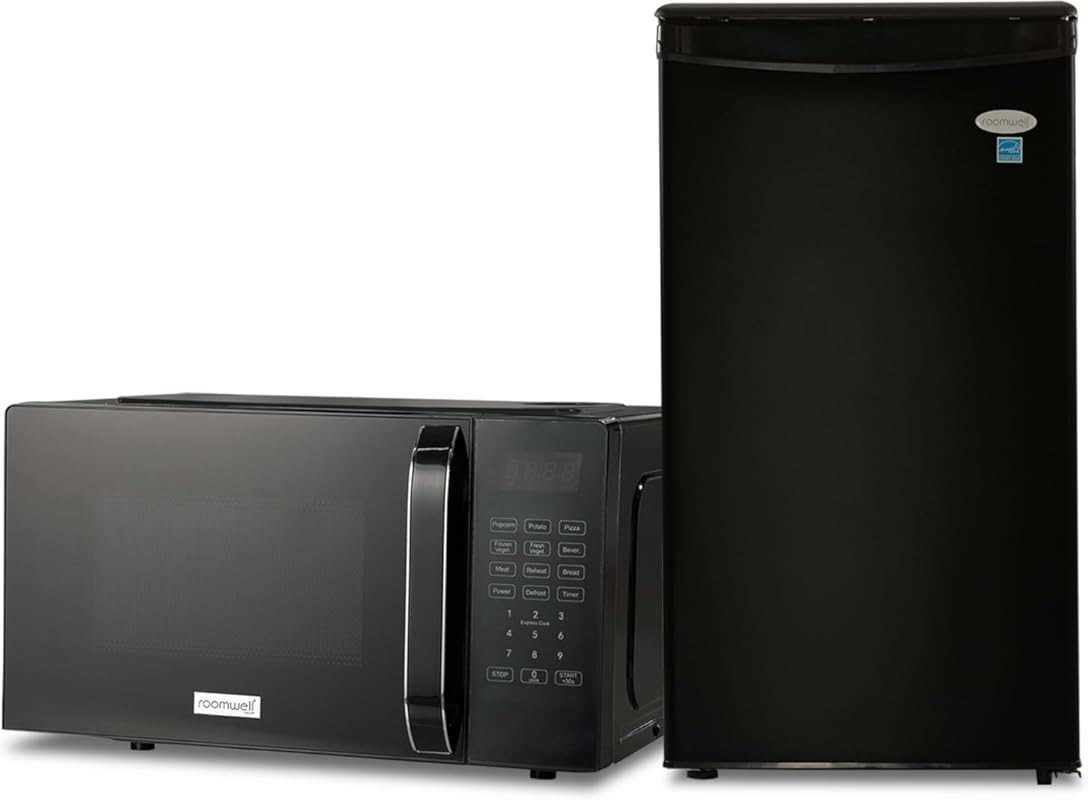 roomwell E-Star 3.3 Cu Ft No-Freezer Mini Fridge & 0.7 Cu Ft Counterto