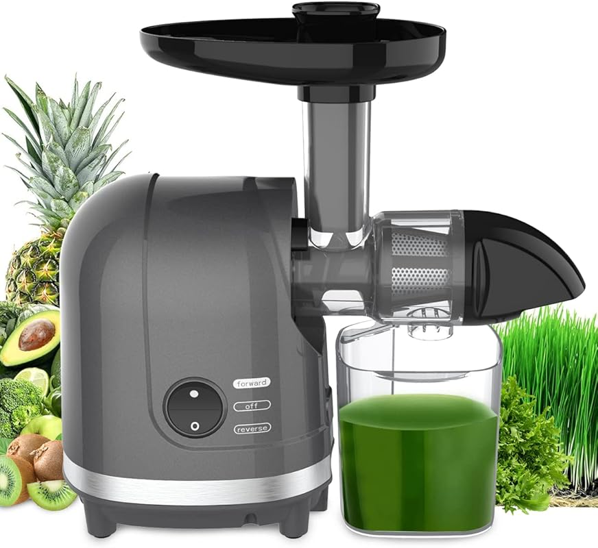 Cold Press Masticating Juicer, 200W for Celery, Ginger & Produce, Pulp