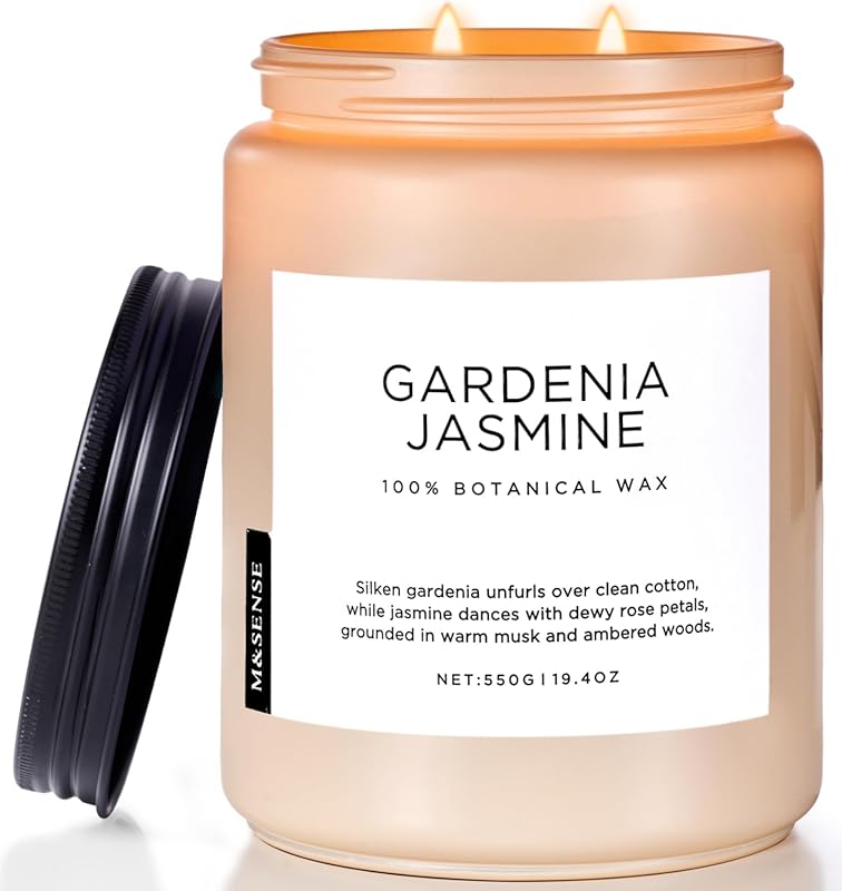 M&SENSE Gardenia Jasmine Scented Candle