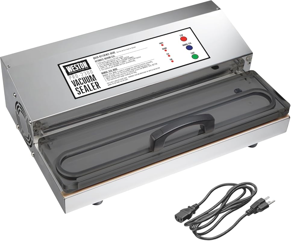 Weston Brands Pro 2300 Commercial Vacuum Sealer for Food & Sous Vide, 
