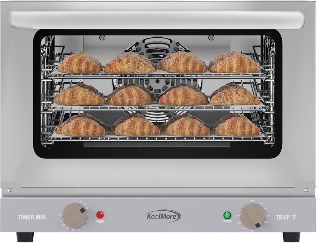 KoolMore KM-CTCO-08 19-inch Countertop Convection Oven, Quarter-Size, 