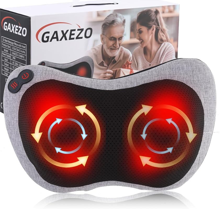 Shiatsu Massage Pillow with Heat for Neck, Back & Shoulder, Leg, Foot
