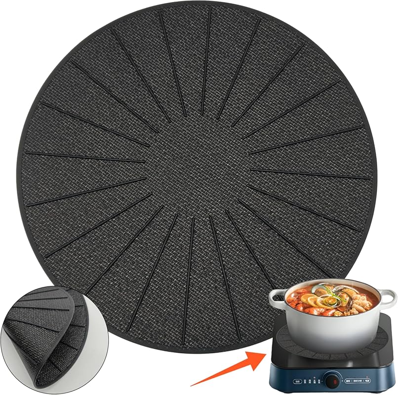 LUPA GLOBAL 11 Inch Induction Cooktop Protector Mat, Anti-Slip Silicon