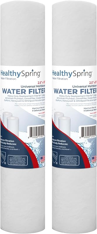 American Made 5 Micron 10x2.5 Whole House Sediment Filter for Well Wat