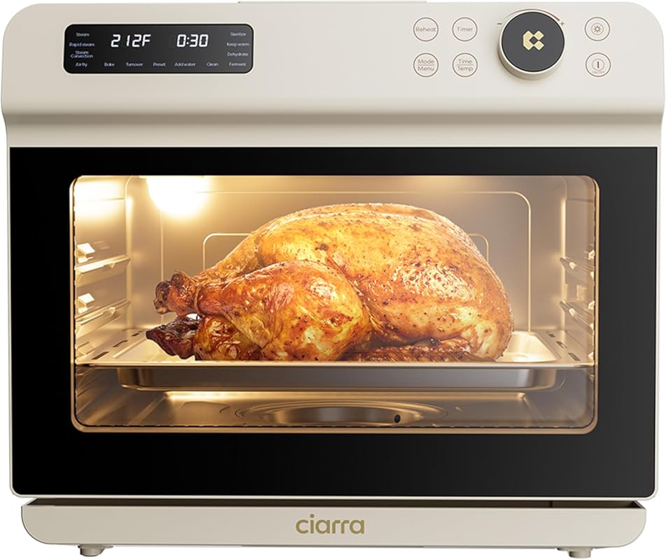 CIARRA Nosh Oven Pro 12-in-1 Countertop Steam Oven with Air Fryer, 25.