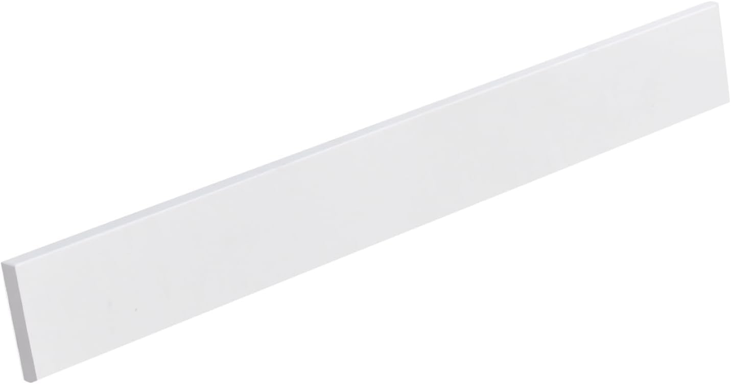 Pure White 36 Inch Quartz Bathroom Vanity Backsplash, Universal 36