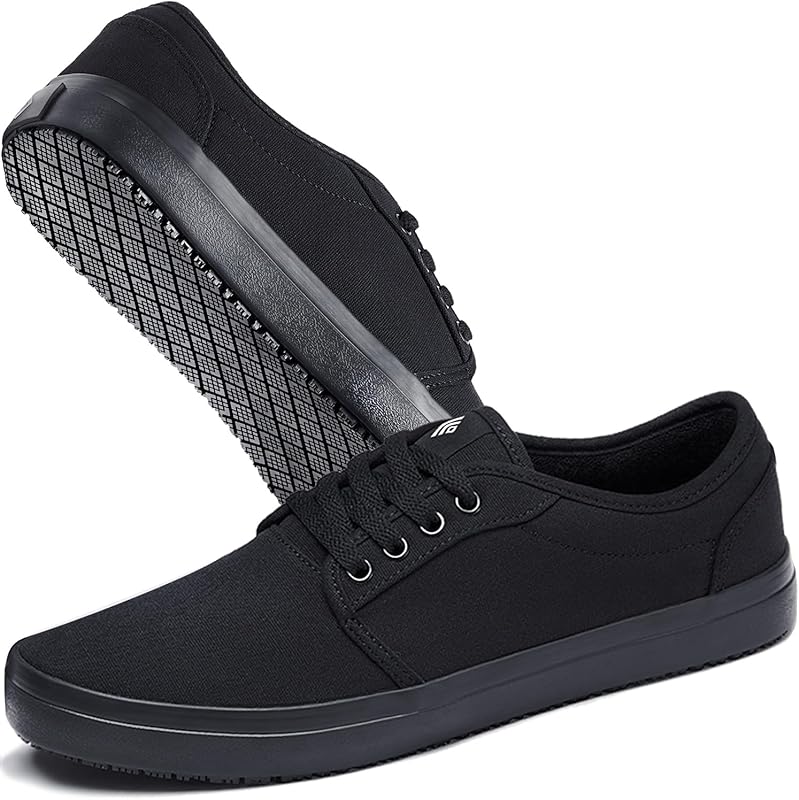 Unisex Non-Slip Work Shoes: Water & Oil Resistant Food Service Sneaker
