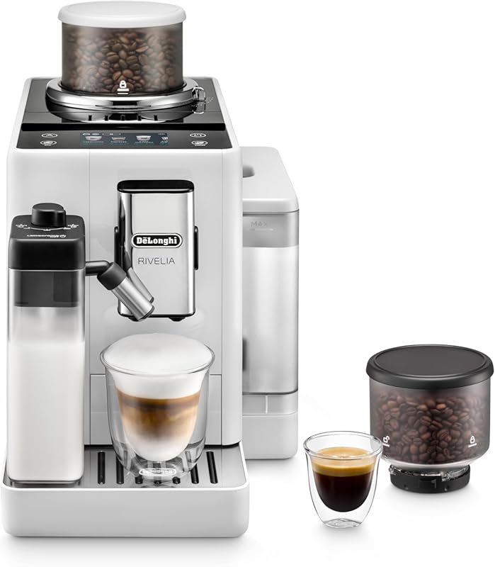 De'Longhi Rivelia Automatic Espresso Machine with Burr Grinder & Froth