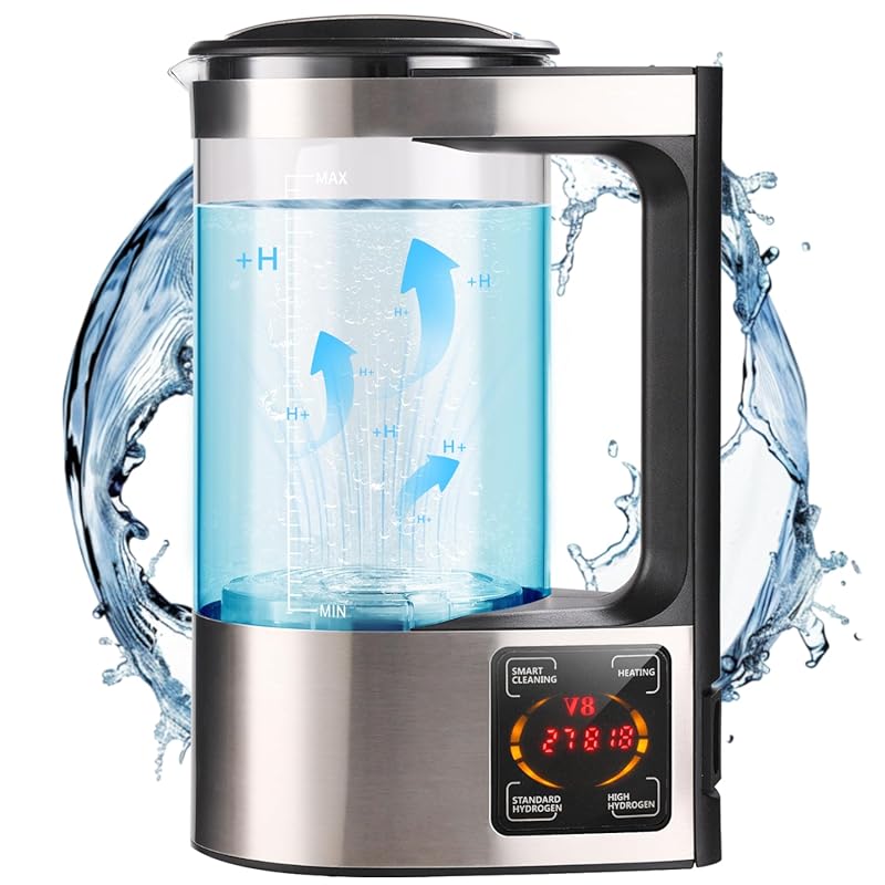 Portable Hydrogen Water Machine Generator: 1800 PPB, SPE/PEM Tech for 