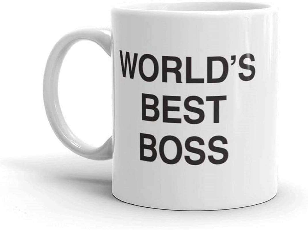 The Office World's Best Boss 11oz Ceramic Coffee Mug, Funny Gift for M
