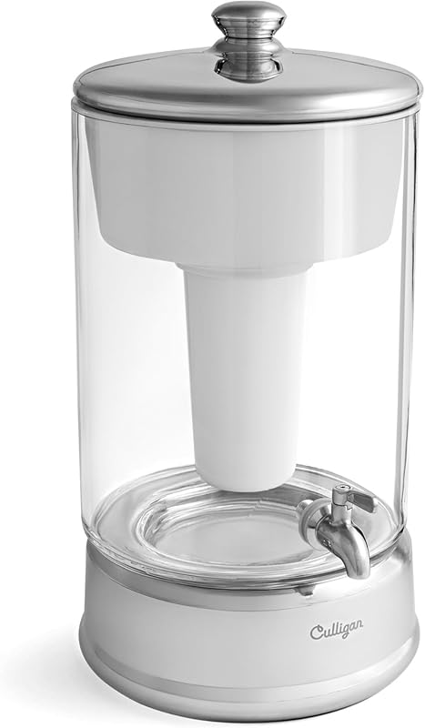 Culligan ZeroWater 40-Cup Glass Dispenser: 5-Stage Filter Certified to