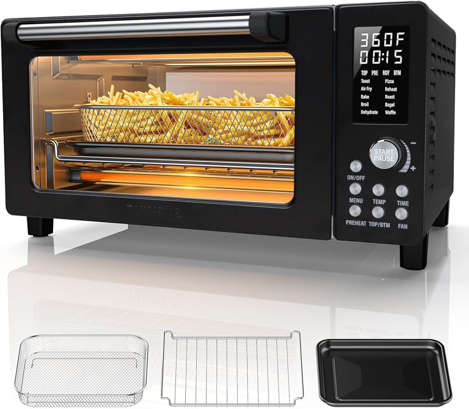 Nuwave Bravo Pro 21Qt 10-in-1 Convection Air Fryer Toaster Oven Combo 