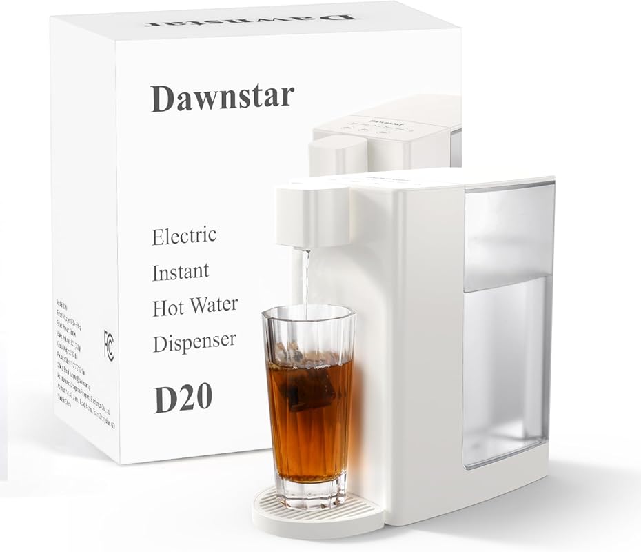 D20 Instant Hot Water Dispenser: Quick Boil, 3 Temp, 5 Volume, Removab