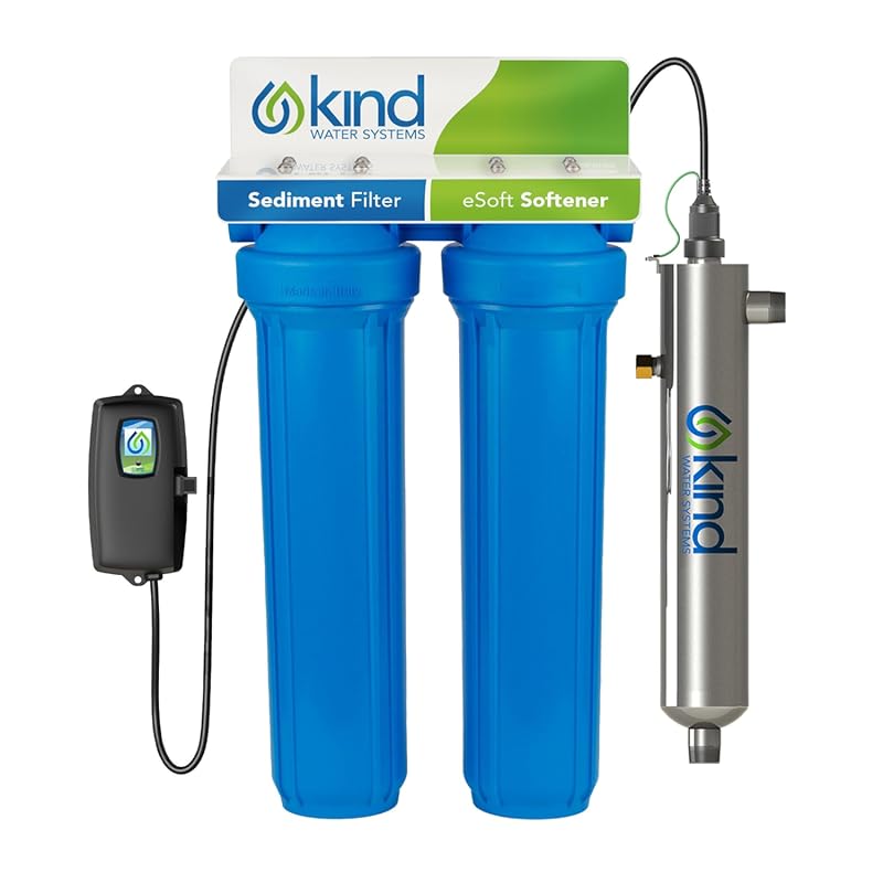 Whole House Salt-Free Water Softener Alternative with UV Light, Filter
