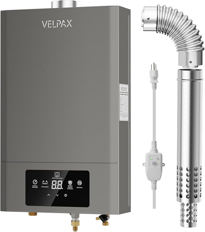 Indoor Propane Tankless Water Heater, 4.74 GPM 18L, Instant Hot Water 