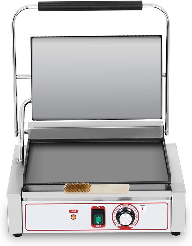 Commercial Panini Grill Flat Press Sandwich Maker, Industrial Single G