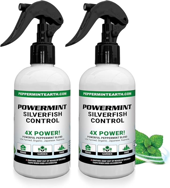 Natural Peppermint Oil Silverfish Repellent Spray – Effective Insect C