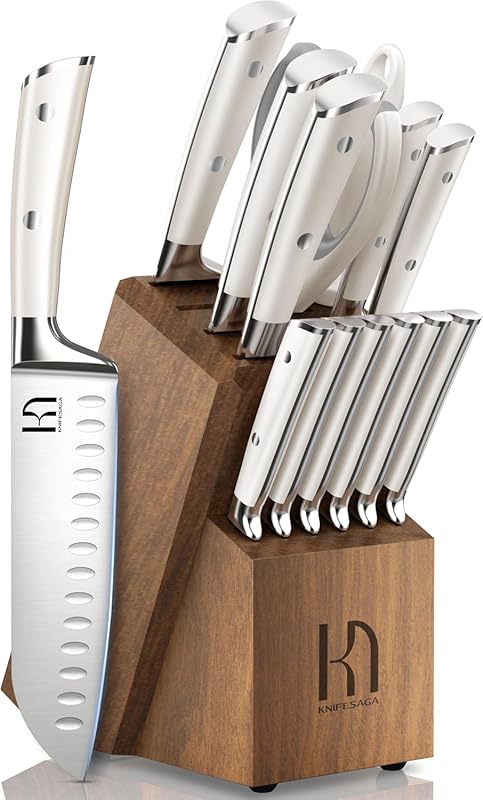 Premium Razor Sharp 15-Piece Japanese High Carbon Stainless Steel Knif