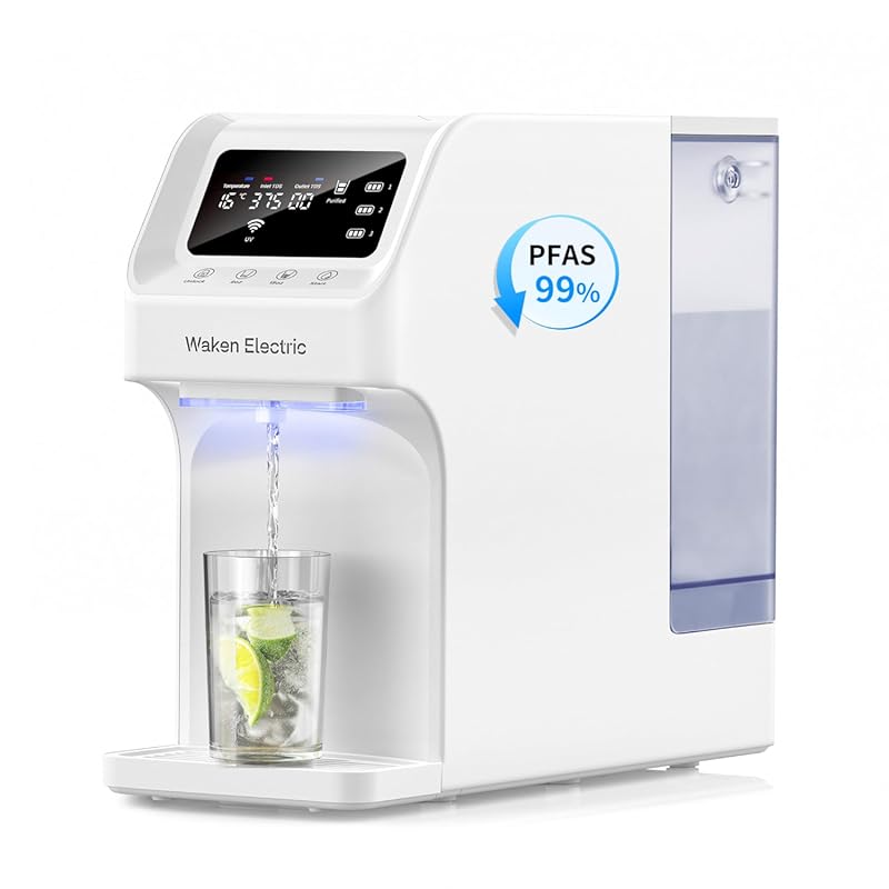 Waken Electric C11S Countertop RO Water Filtration System, 180oz Tank,