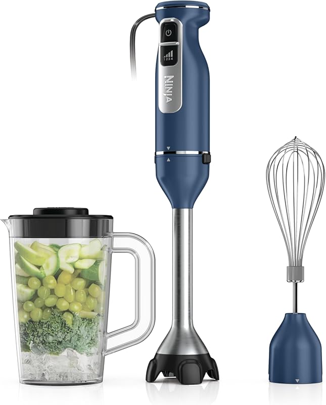 Ninja CI201ND Immersion Blender & Whisk, 4 Speeds with SplatterShield 