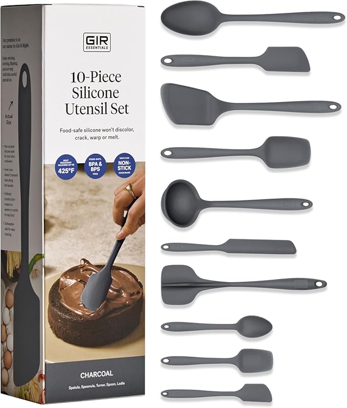 GIR Get It Right 10-Piece Silicone Essentials Kitchen Utensils Set for