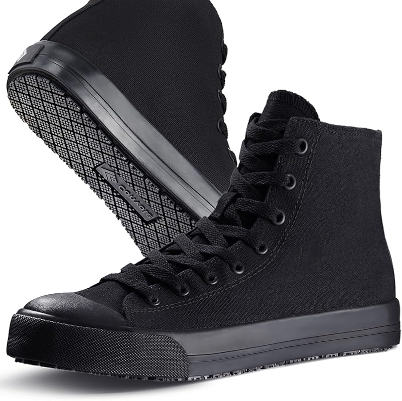 Unisex Non-Slip Work Shoes: Oil & Water Resistant High Top Sneakers fo