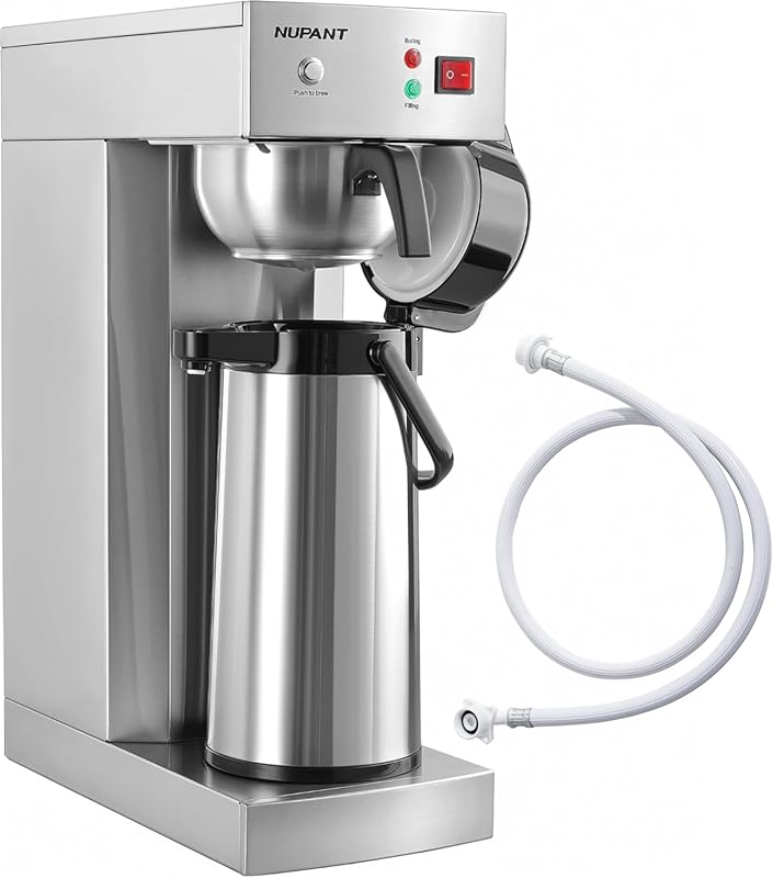 Commercial Auto-Fill Airpot Coffee Brewer, 2.2L, 24-Hour Thermal Caraf