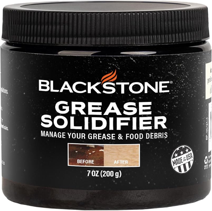 BLACKSTONE 4257 Griddle Grease Solidifier - 7 oz Pack for Easy Cleanup