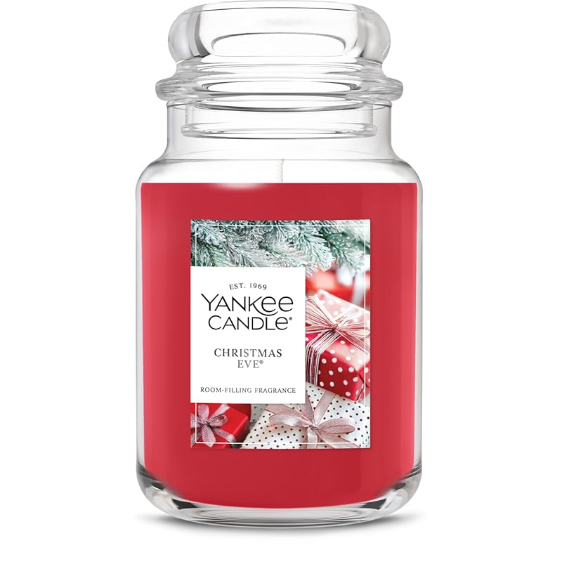 Yankee Candle Christmas Eve Large Scented Jar Candle, 22oz, up to 150 